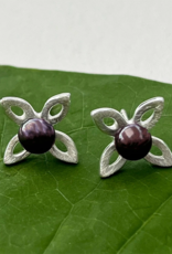 Women's Peace Collection Rising Star Sterling Pearl Stud Earrings