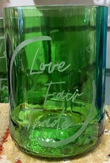 Creation Hive Love Fair Trade Logo Glass