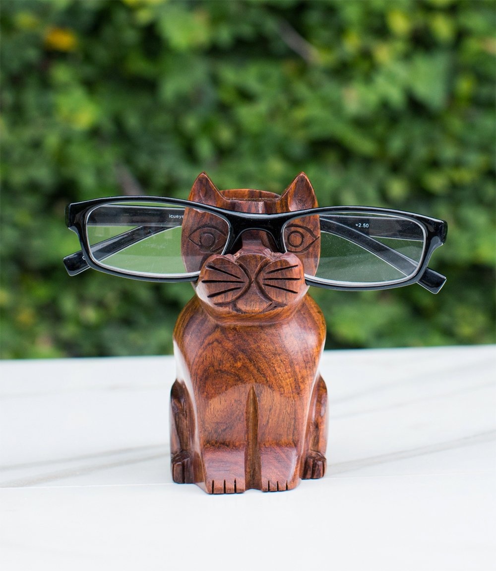 Cat Eyeglass Holder - Global Gifts