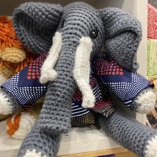 Creation Hive Crocheted Elephant Stuffed Animal