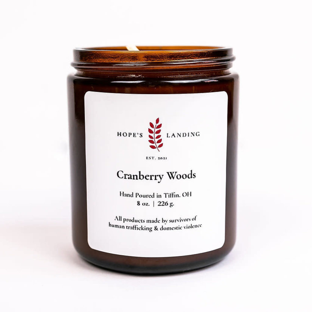 Hopes Landing Cranberry Woods Candle 8oz Jar