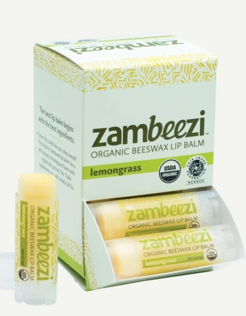 Sambah Naturals Organic Beeswax Lip Balm: Lemongrass