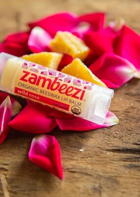 Sambah Naturals Organic Beeswax Lip Balm: Wild Rose