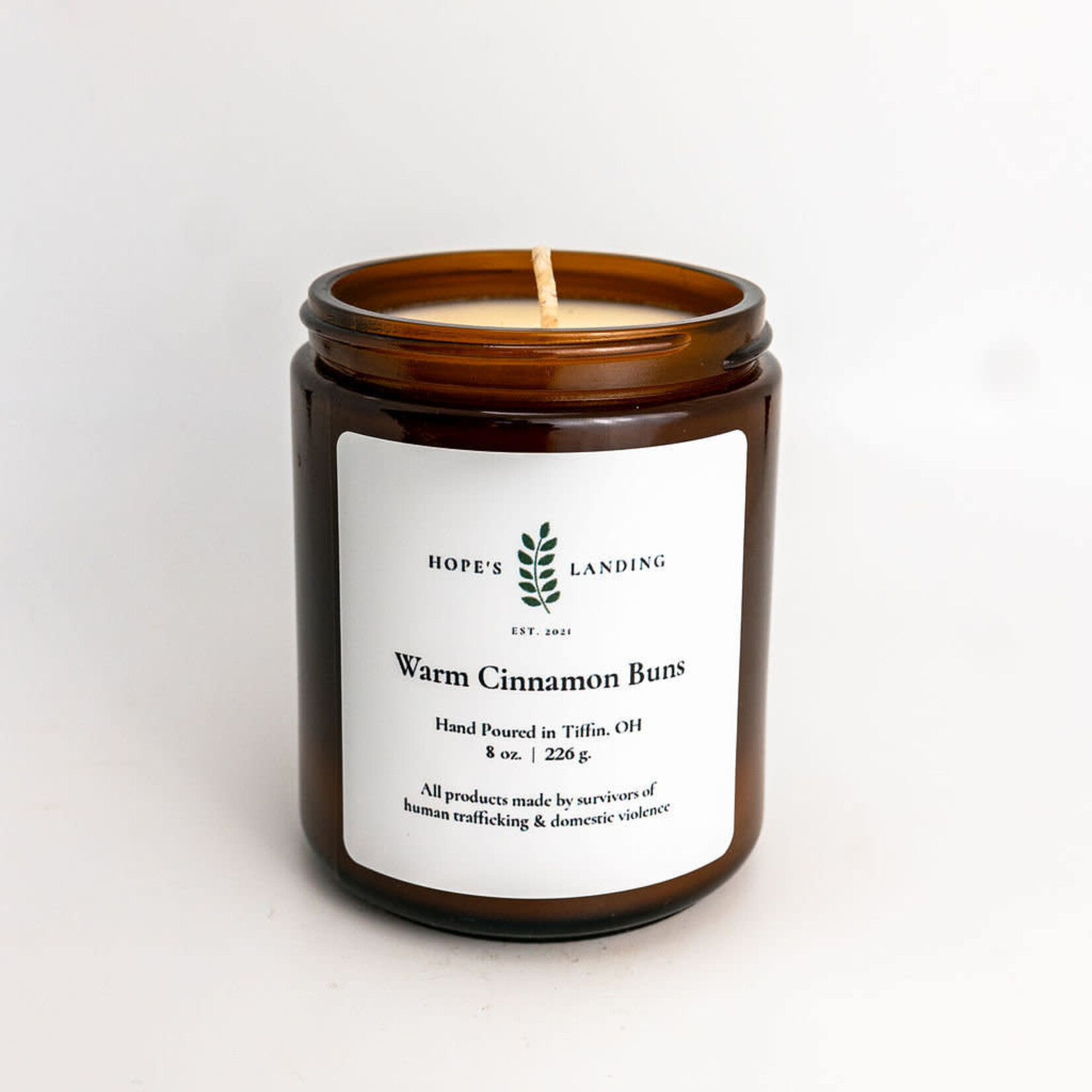Hopes Landing Warm Cinnamon Buns Candle 9.5oz Jar