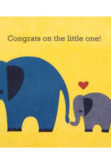 Good Paper Elephant Congrats Baby Card