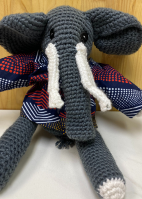 Creation Hive Crocheted Elephant Stuffed Animal