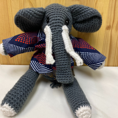 Creation Hive Crocheted Elephant Stuffed Animal