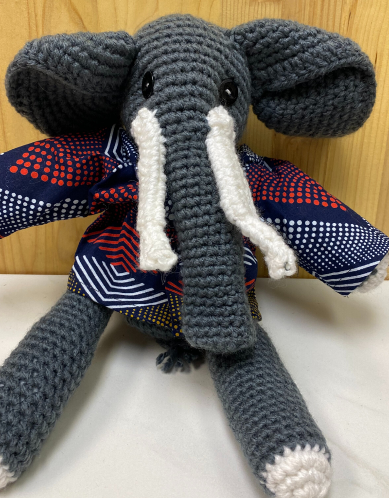 Creation Hive Crocheted Elephant Stuffed Animal