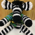 Creation Hive Crocheted Zebra Stuffed Animal