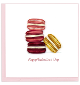 Quilling Card Valentine's Day Macarons Quilled Card