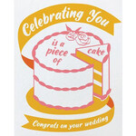 Good Paper Piece of Cake Wedding Card