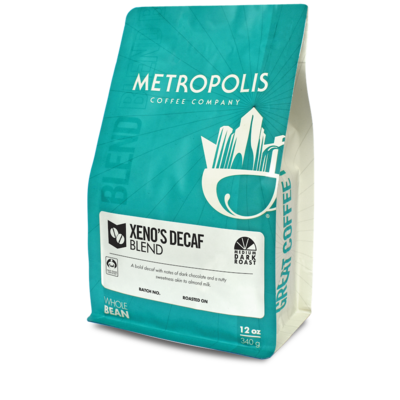 Metropolis Coffee Company Decaf Xeno's Organic Coffee Whole Bean 10.5oz