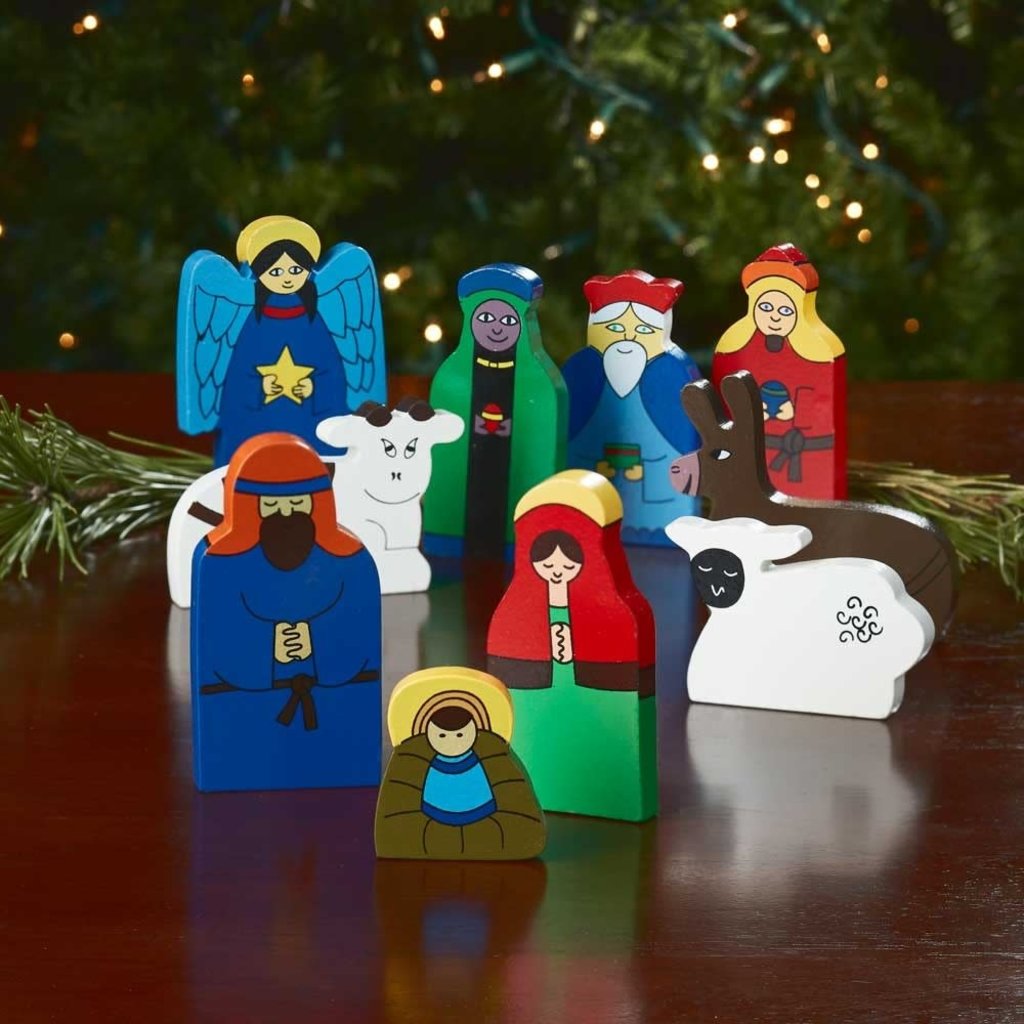 Serrv Bright Wood Children's Nativity