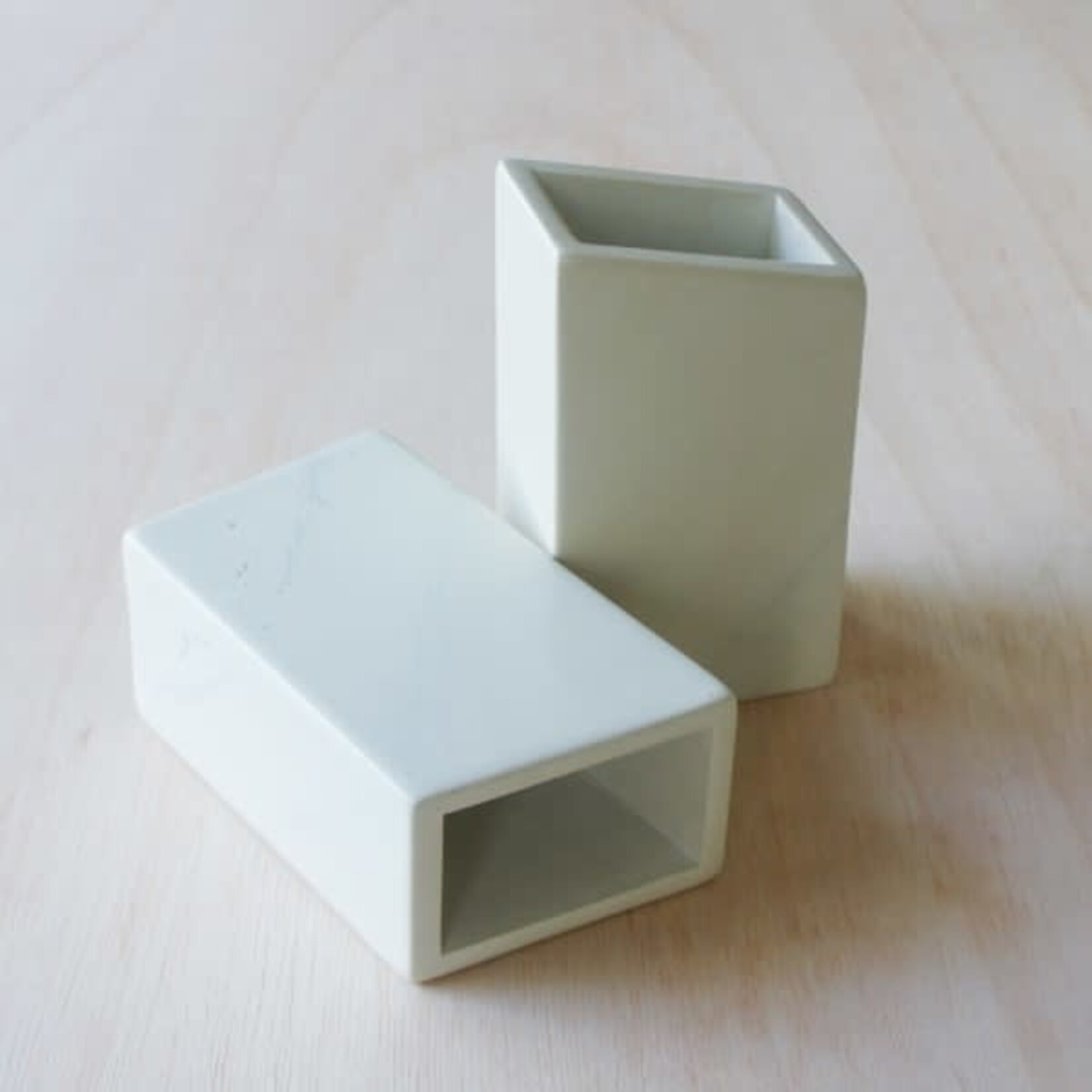 Venture Imports Natural Kisii Soapstone Vase Bookends