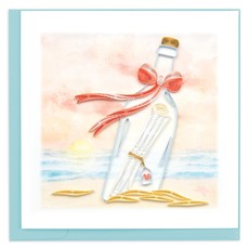 Quilling Card Love Message in a Bottle Quilled Card