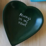 Venture Imports Soapstone Heart Dish Always in my Heart