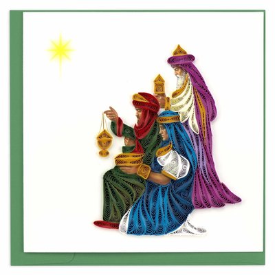Quilling Card Three Wise Men Holiday Quilled Card