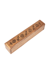 Ten Thousand Villages Acacia Wood Incense Burner Box