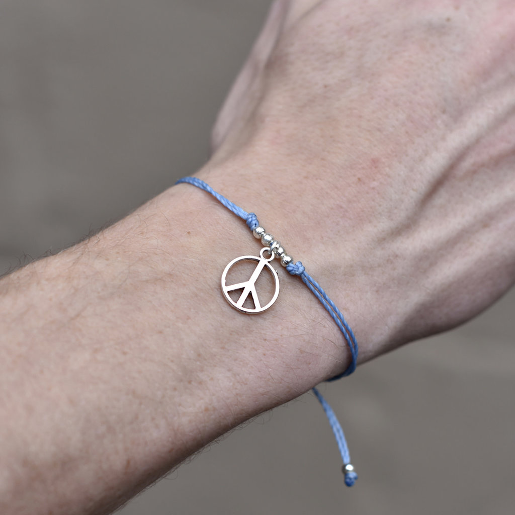 Lucia's Imports String Charm Bracelet: Peace