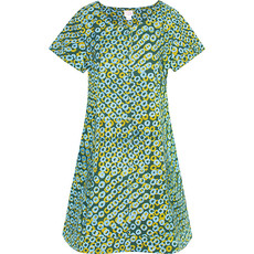 Global Mamas Button Front Dress Green Rings