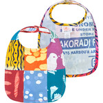Global Mamas Organic Cotton Baby Bib: Assorted Patchwork