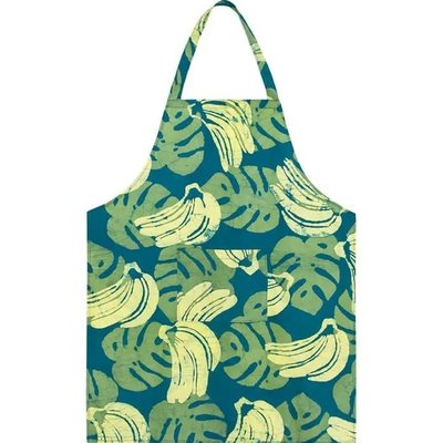 Global Mamas Reversible Apron: Green Bananas