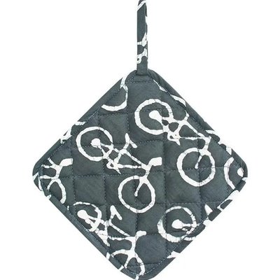 Global Mamas Batik Potholder: Bikes