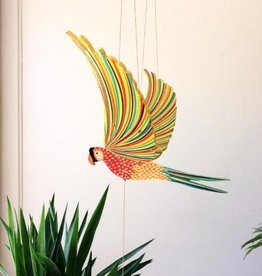 Tulia's Artisan Gallery Flying Mobile: Macaw Parrot