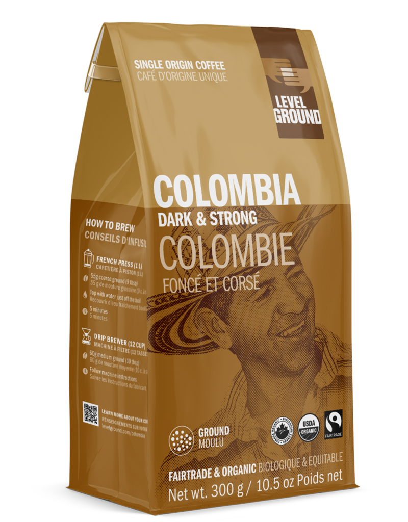 Level Ground Trading Colombia Ground Coffee 10.5 Oz