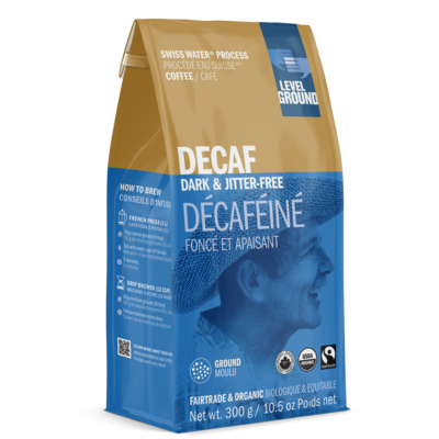 Level Ground Trading Decaf Single-Origin Ground Coffee 10.5 Oz