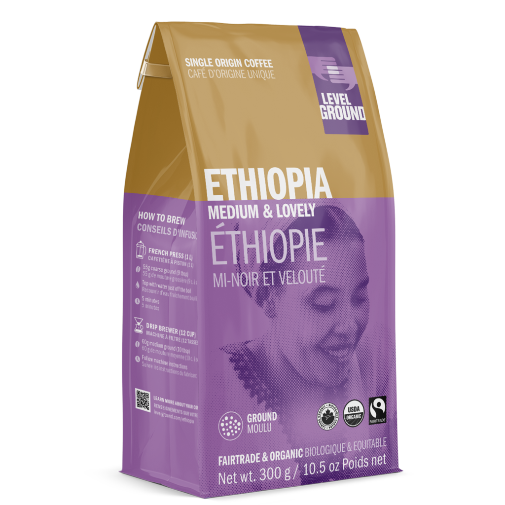 Level Ground Trading Ethiopia Ground Coffee 10.5 Oz