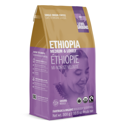 Level Ground Trading Ethiopia Ground Coffee 10.5 Oz