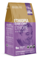 Level Ground Trading Ethiopia Whole Bean Coffee 10.5 Oz