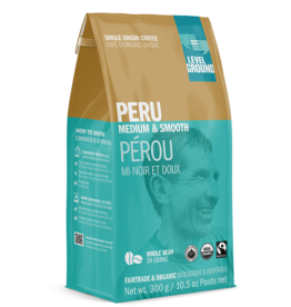 Level Ground Trading Peru Whole Bean Coffee 10.5 Oz