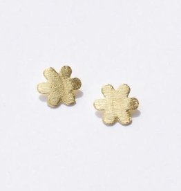Mata Traders Petite Flower Gold Stud Earrings