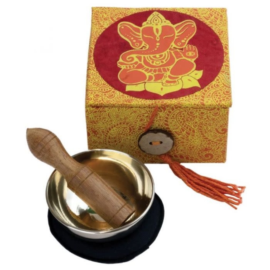 DZI Handmade Ganesh 2" Meditation Bowl