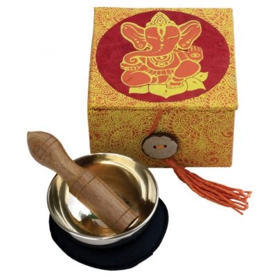 DZI Handmade Ganesh 2" Meditation Bowl