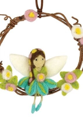 DZI Handmade Garden Fairy Mini Wreath
