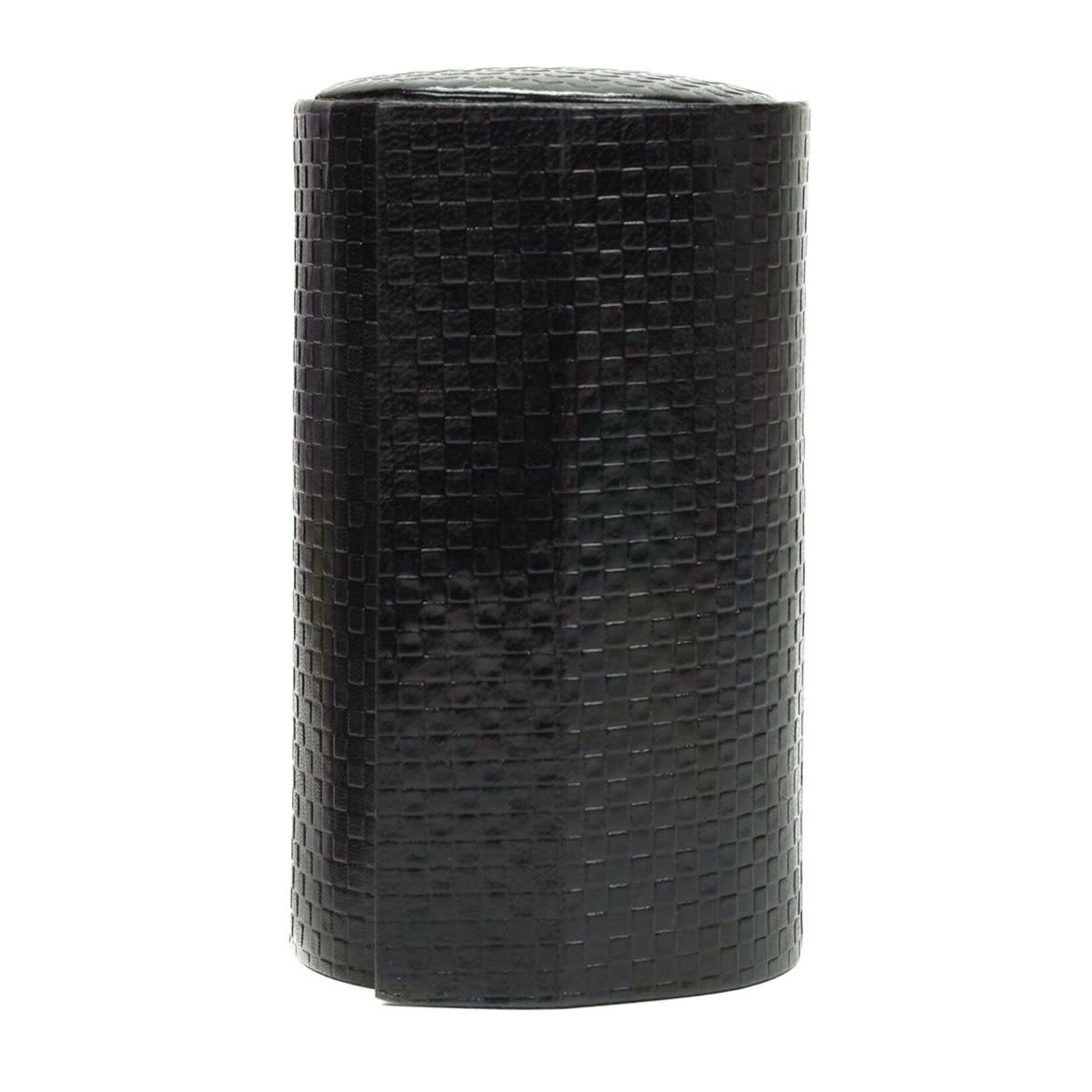 Minga Imports Tiered Leather Jewelry Case- Black