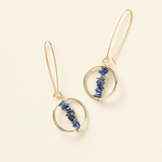 Matr Boomie Shamani Sodalite Drop Hoop Earrings