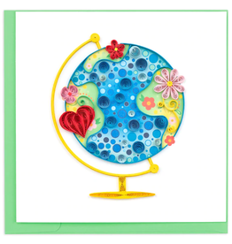 Quilling Card Floral Globe Quilled Card