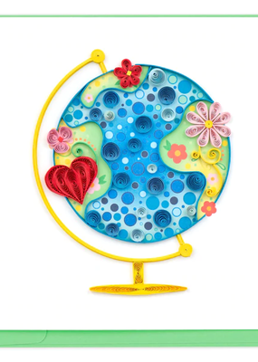 Quilling Card Floral Globe Quilled Card