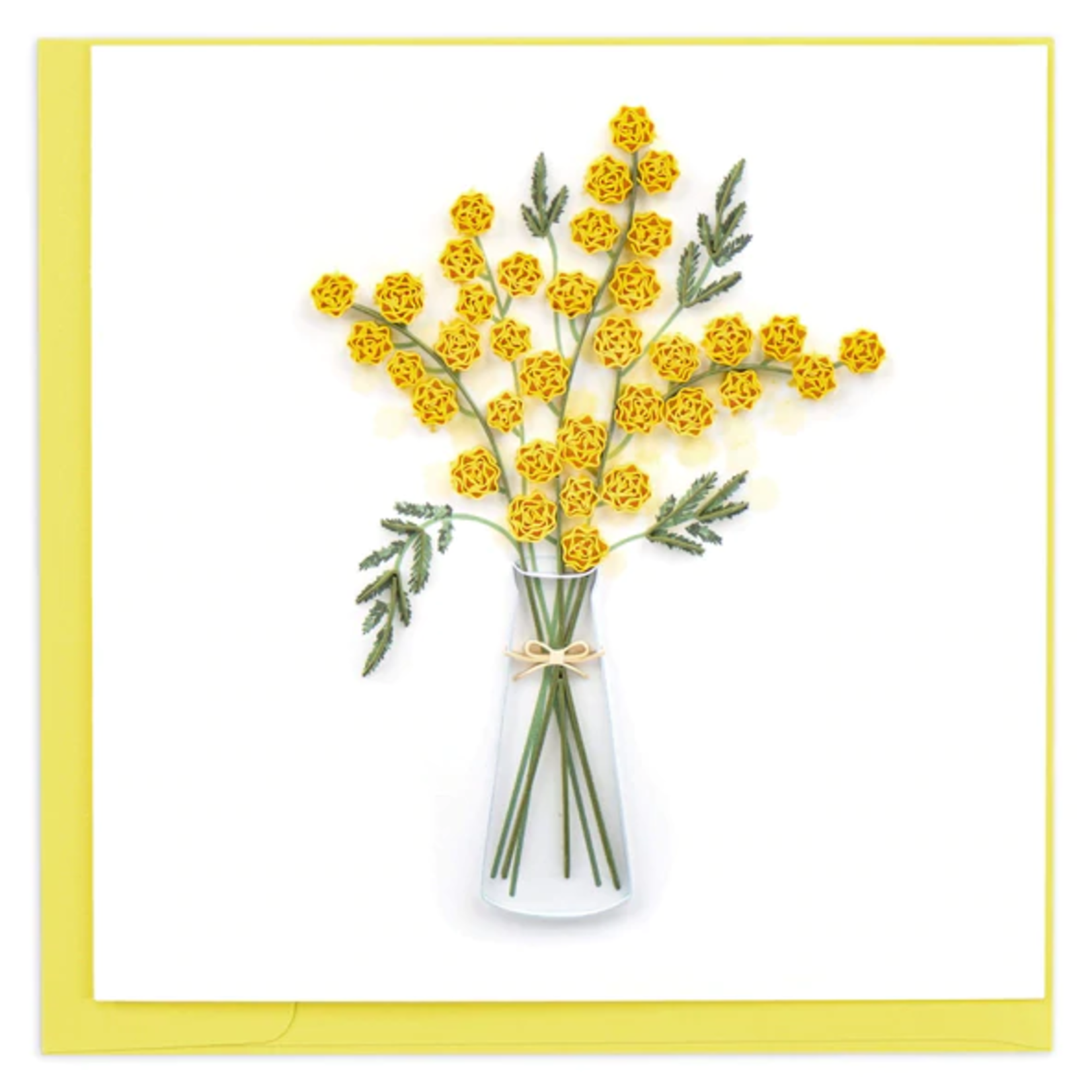 Quilling Card Mimosa Flowers Quilled Card