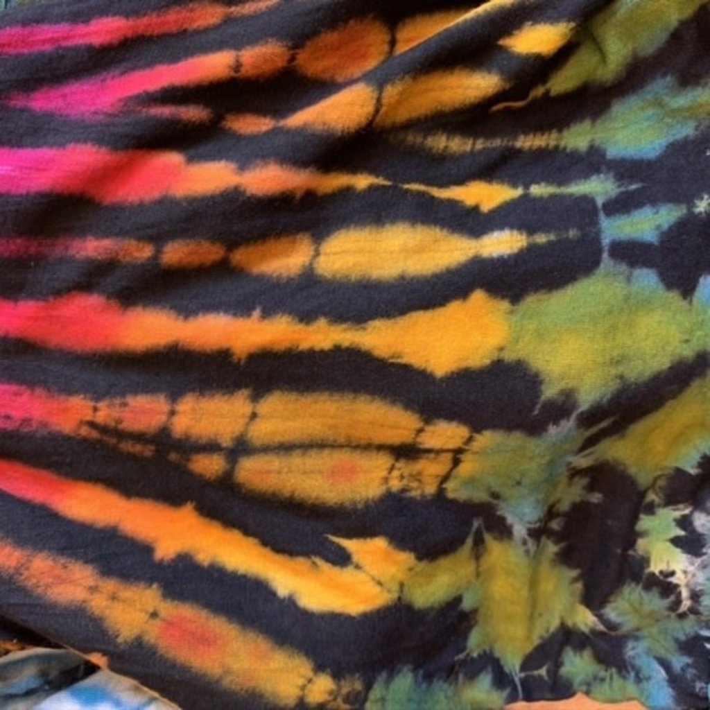 Unique Batik Full Tie Dye Tank Dress: Rainbow