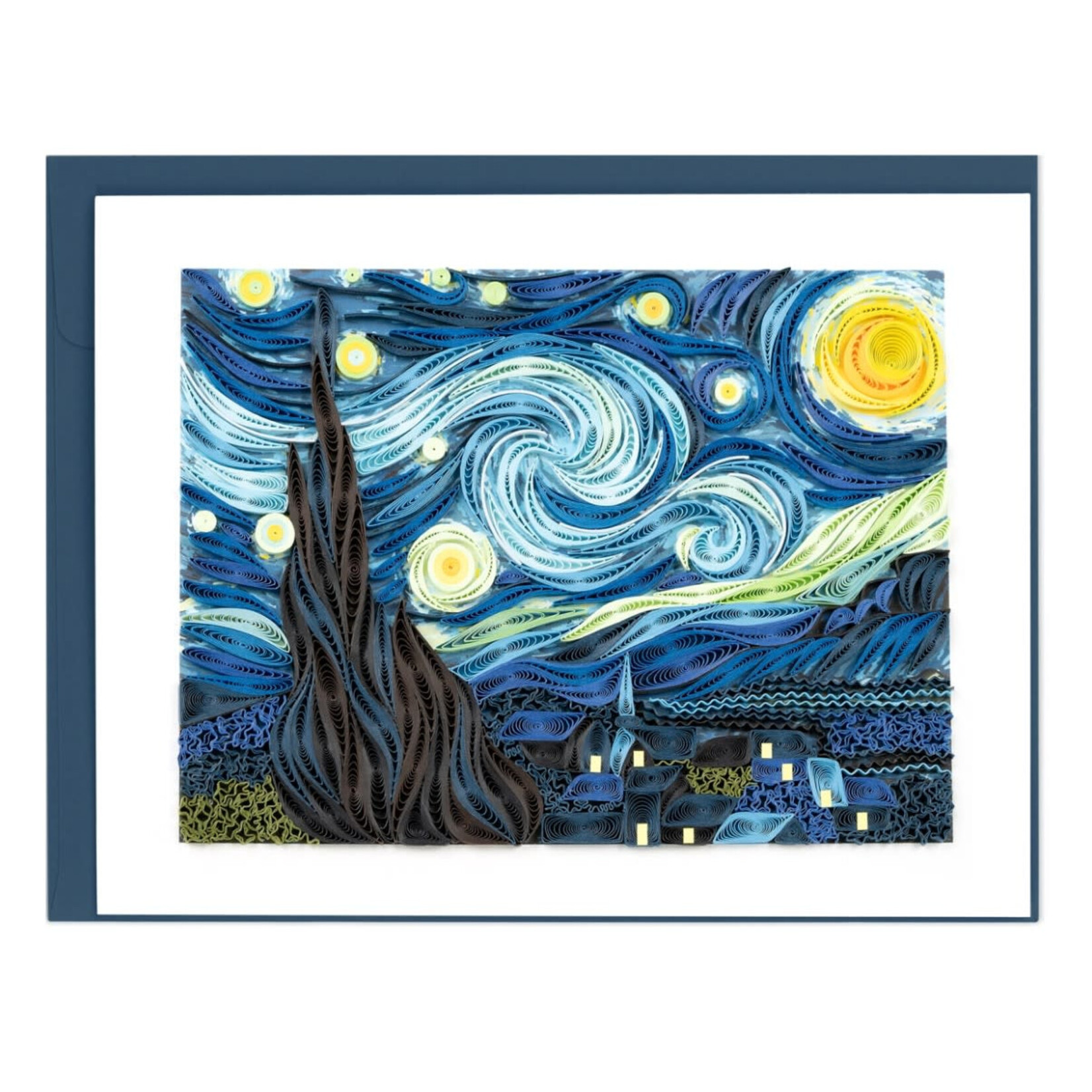Quilling Card Starry Night Van Gogh Quilled Card