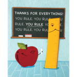 Good Paper You Rule Thanks Card