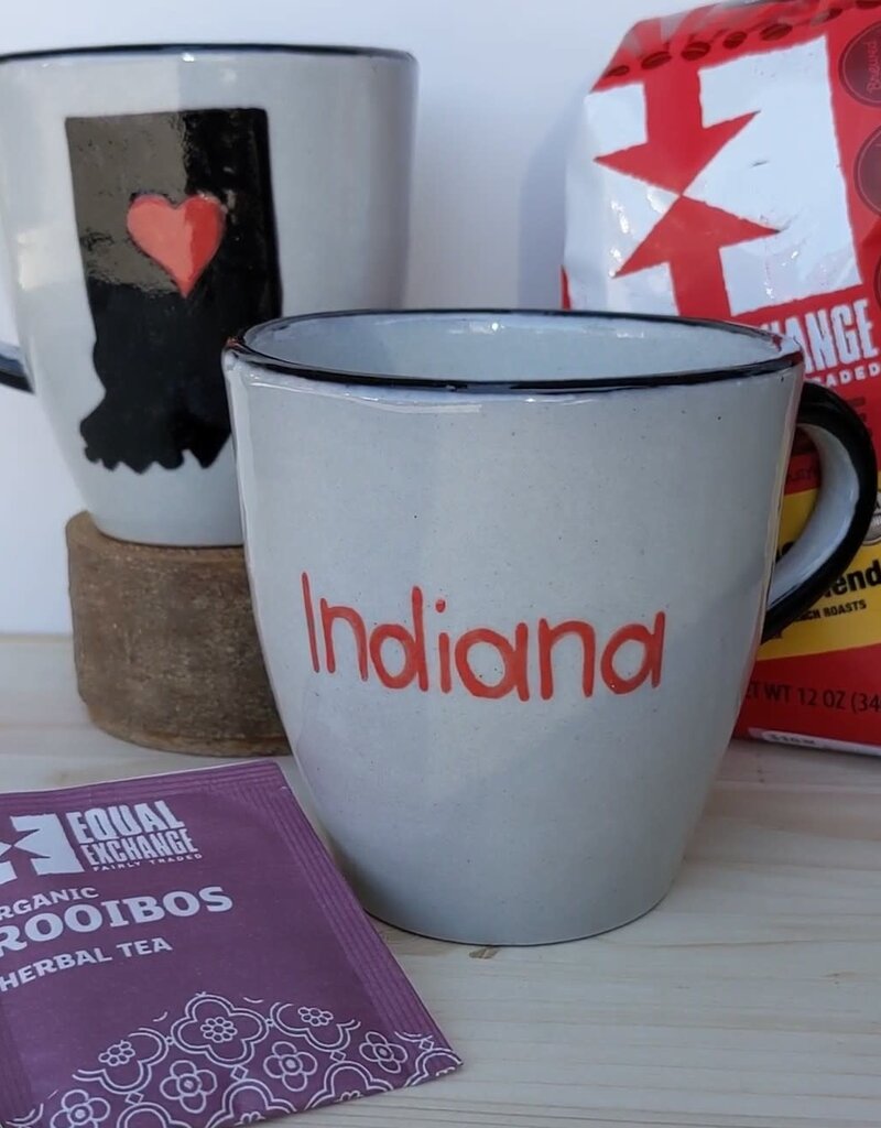 Lucia's Imports Love Indiana State Ceramic Mug