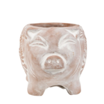 Ten Thousand Villages Happy Pig Planter
