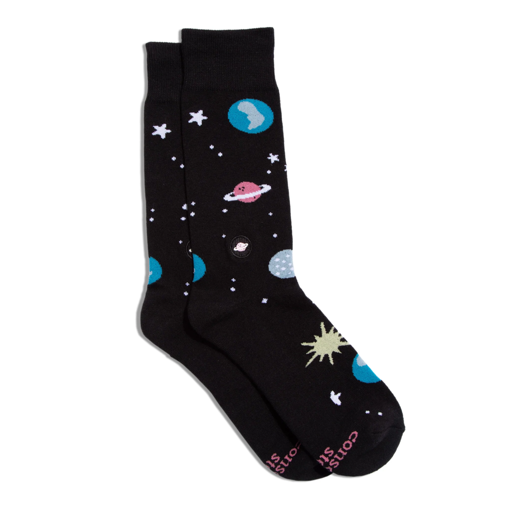 Conscious Step Socks that Support Space Exploration: Planets