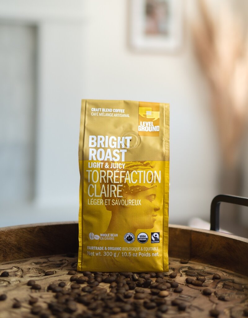 Level Ground Trading Bright Roast Whole Bean Coffee 10.5 Oz